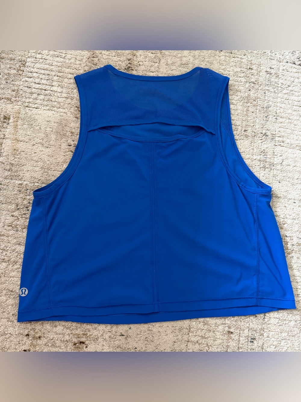 Lululemon Sculpt Cropped Tank size 6 blue